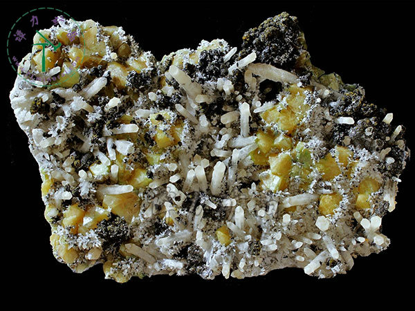 白鎢礦+閃鋅礦，內(nèi)蒙古，東烏珠穆沁旗，額仁高畢